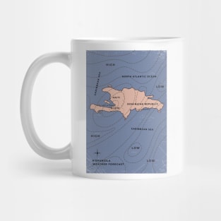 Hispaniola Weather map Mug